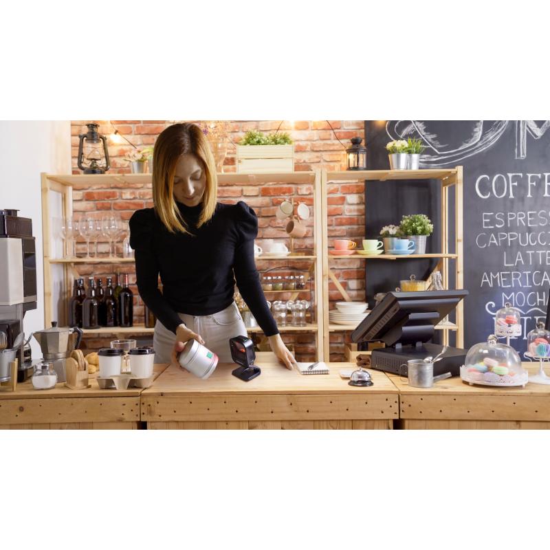 Datalogic Magellan 900i, 2D, USB, Multi-IF, Kit (USB), Standfuß (magnetisch) schwarz