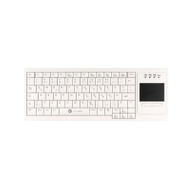 Tastatur Cleantype&reg;  Xtra Touch TKL-083-GCQ-TOUCH-WHITE-USB-DE n/a